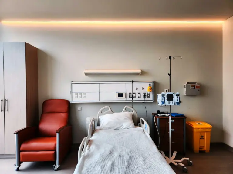Foto de um quarto de hospital